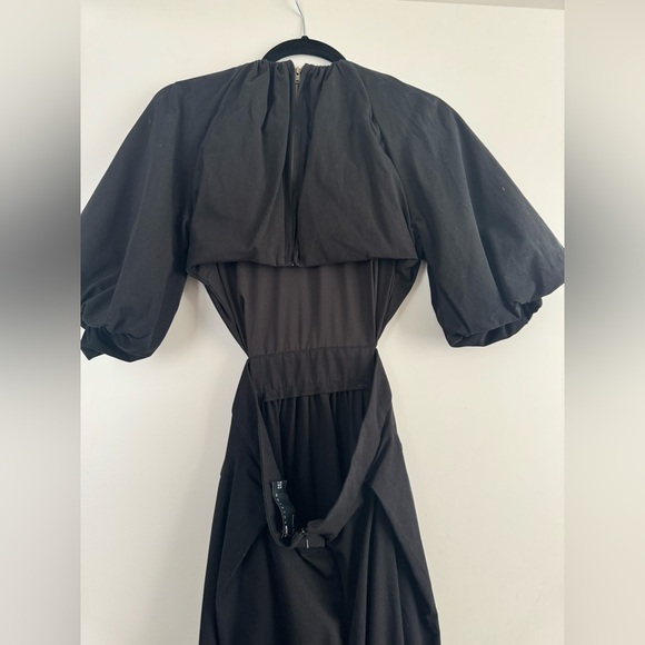 ASOS EDITION puff sleeve midi dress with cut out
back in black US 6 - Picture 5 of 8